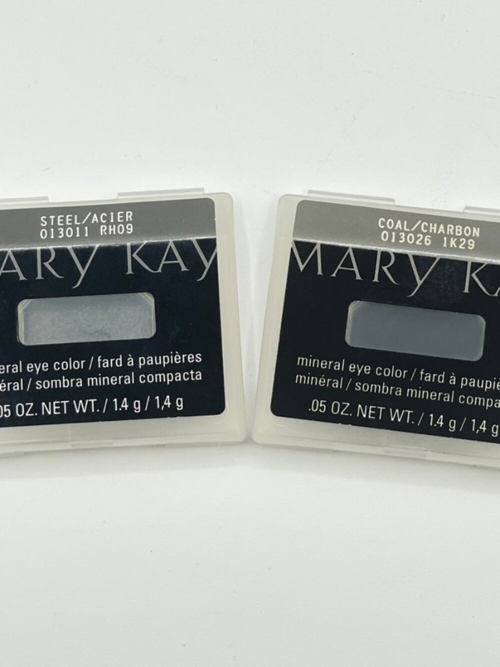 NEW Discontinued - Mary Kay Mineral Eye Color Shadow STEEL / COAL - Lot 2